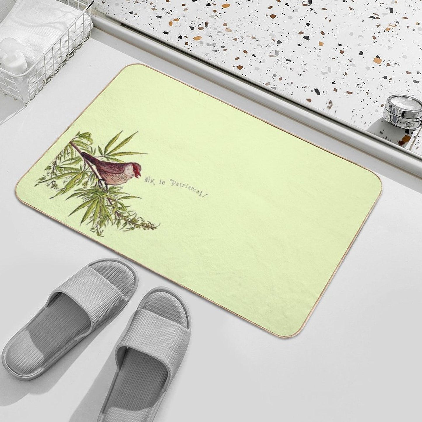 My Favorite Season Is The Fall of Patriarchy – Feminist Bird Easy Maintenance Bath Mat