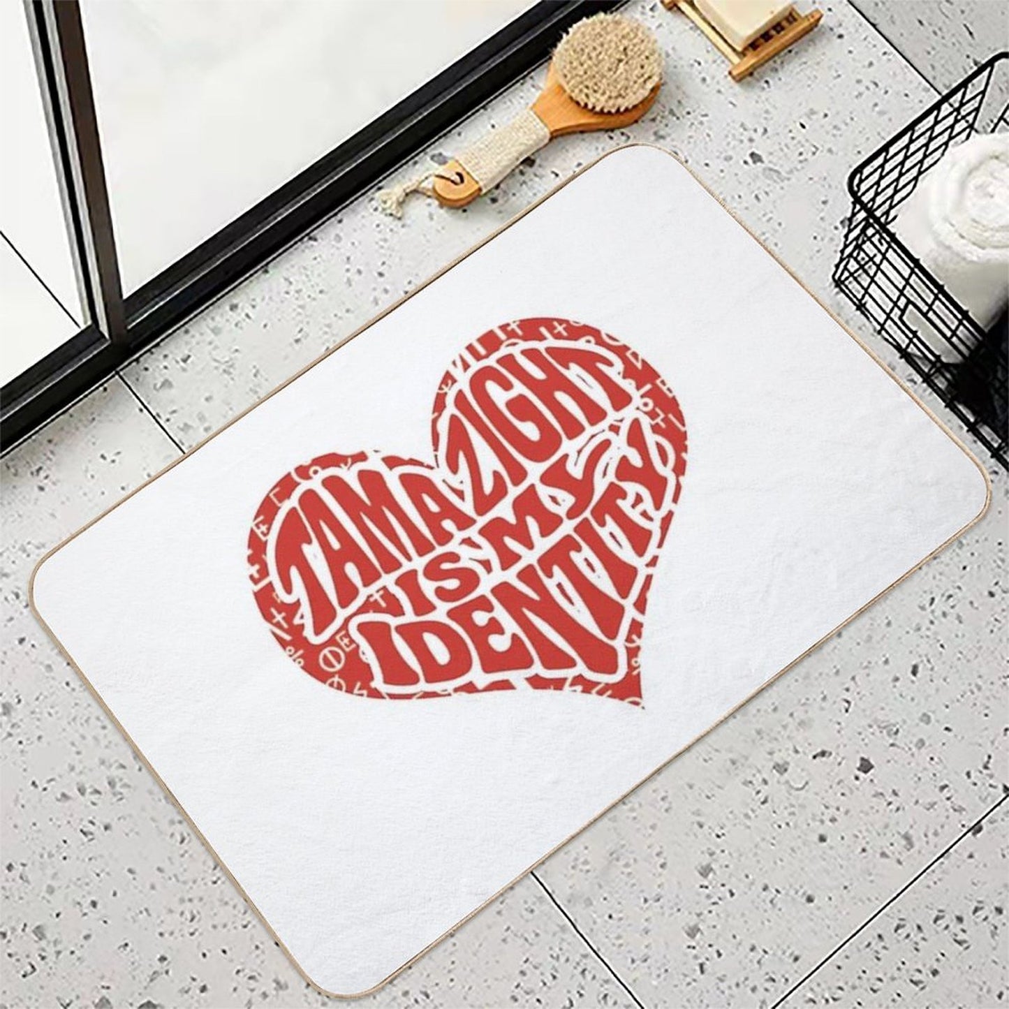 Tamazight Is My Identity Absorbent Bath Mat