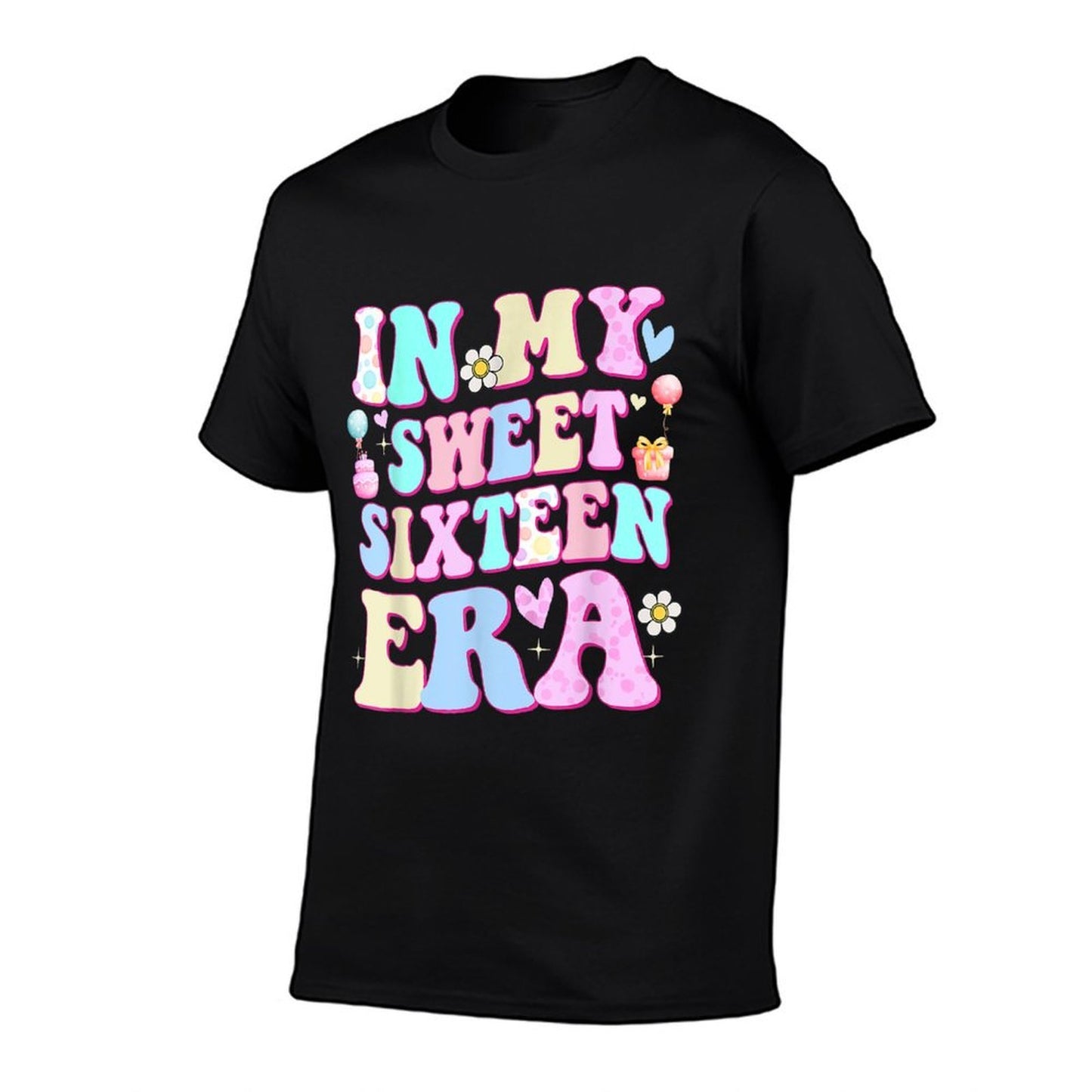 Retro Groovy In My Sweet Sixteen Era Sweet 16th Birthday  Odor-resistant T-Shirt