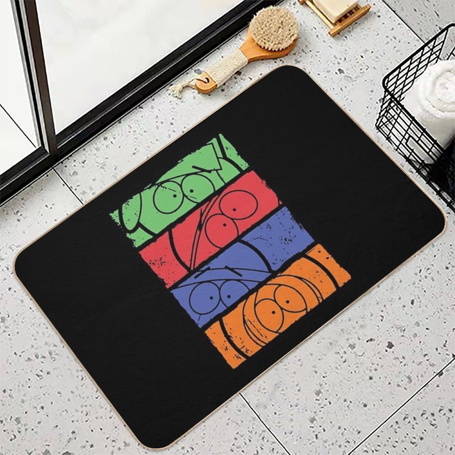 South Park Minimal Faces  Easy To Clean Bath Mat