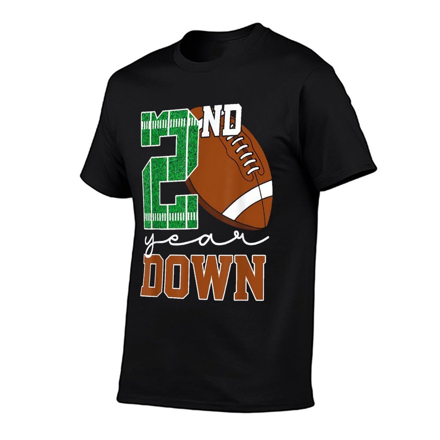 2nd Year Down Football Lover Second Birthday Boy Party Odor-resistant T-Shirt
