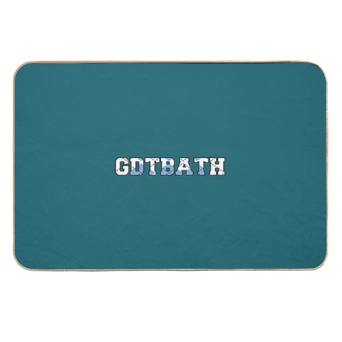 GDTBATH Argyle Fade-Resistant Bath Mat