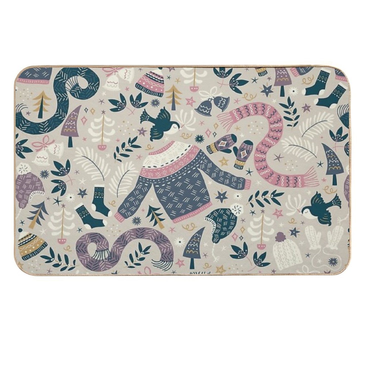 Winter Woolies High-Traffic Bath Mat