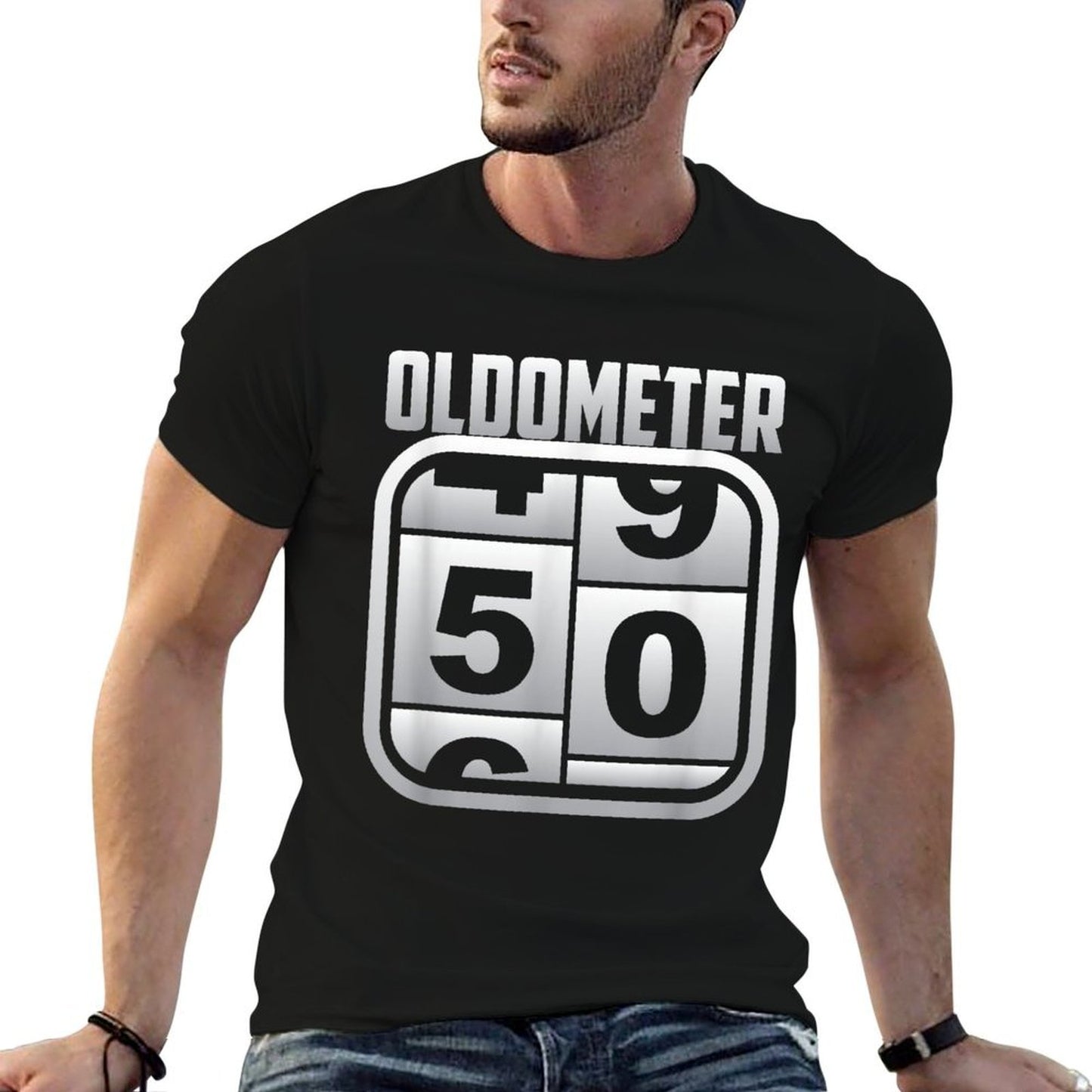 Speedometer 50 I 50th Birthday Party I 50th Birthday Lightweight T-Shirt