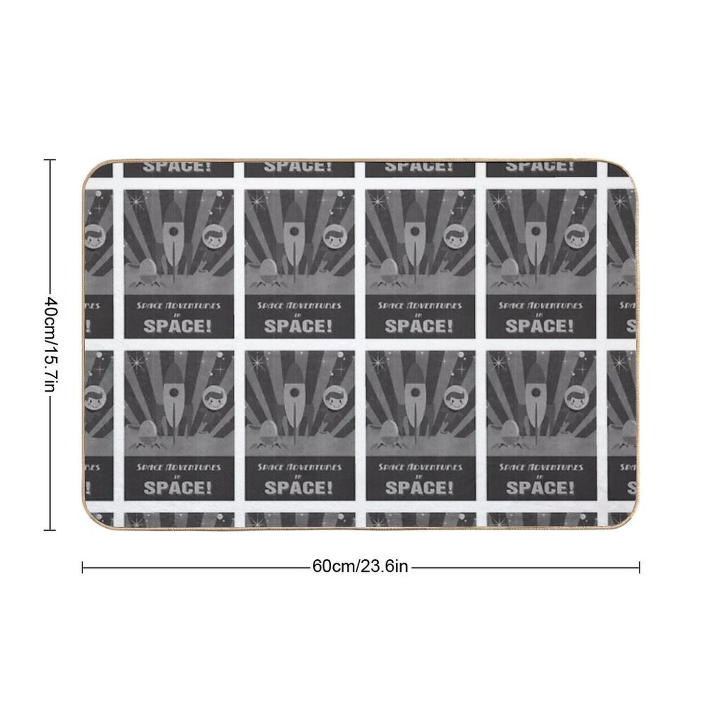 Space Adventures, In Space! Dirt-Trapping Bath Mat