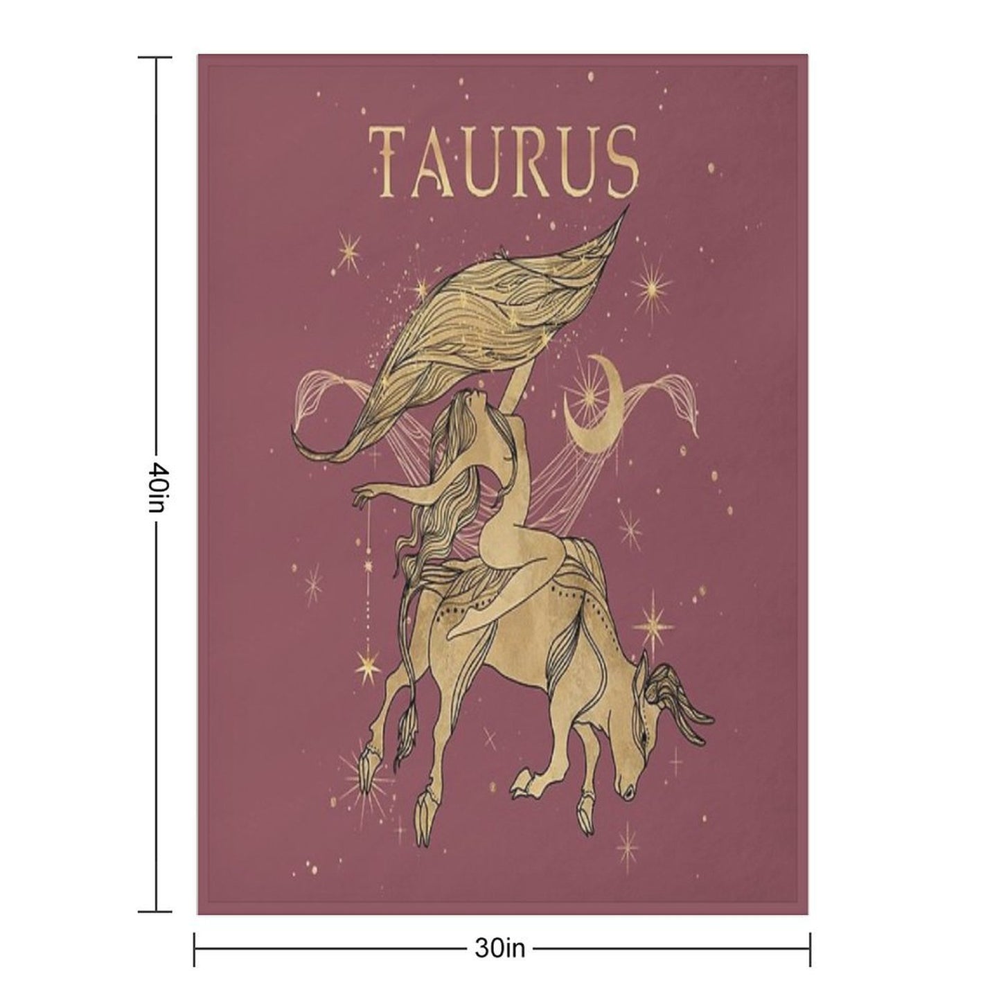 Taurus Zodiac Woman Multi-functional Throw Blanket