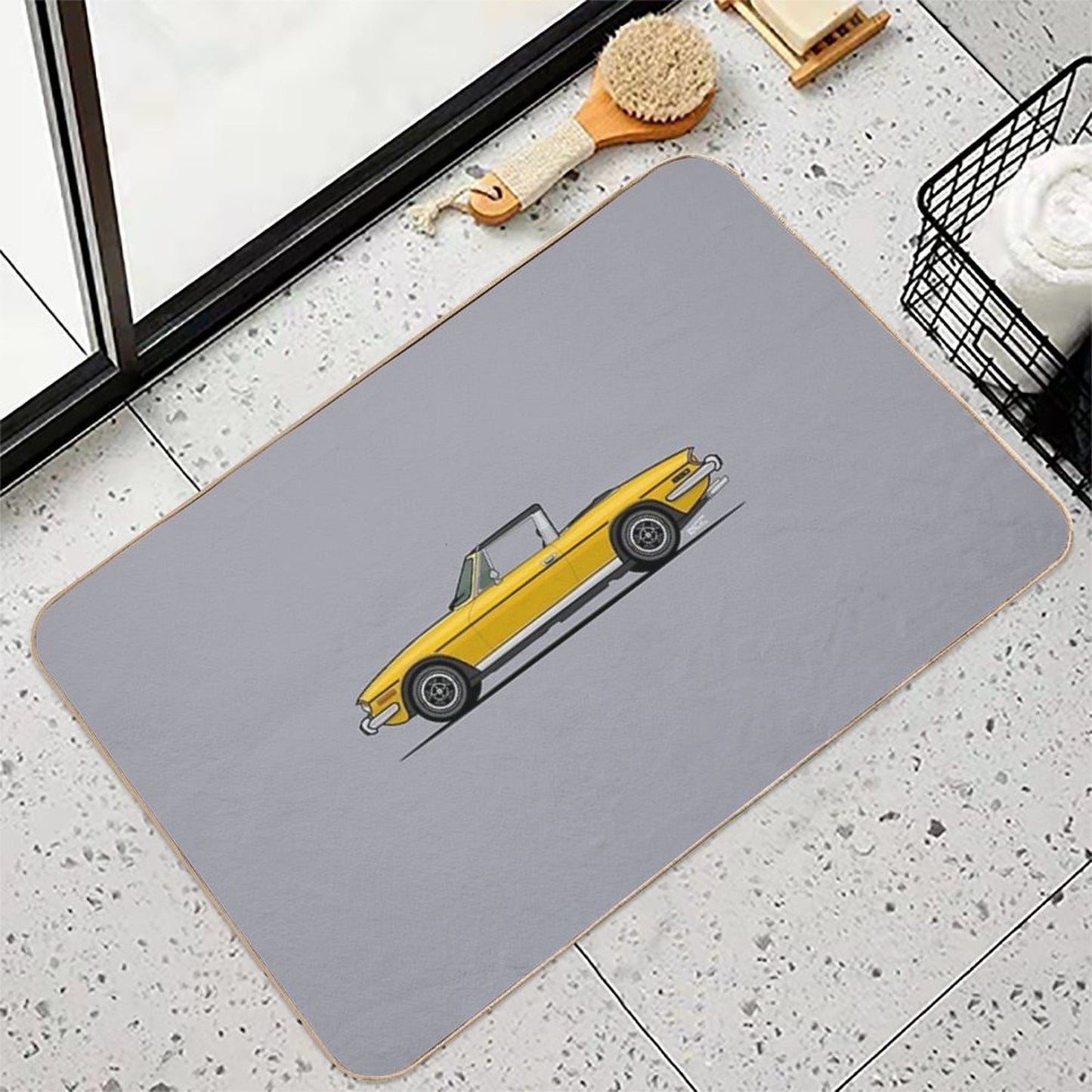 Triumph Stag Single Illustration Toxin-Free Bath Mat