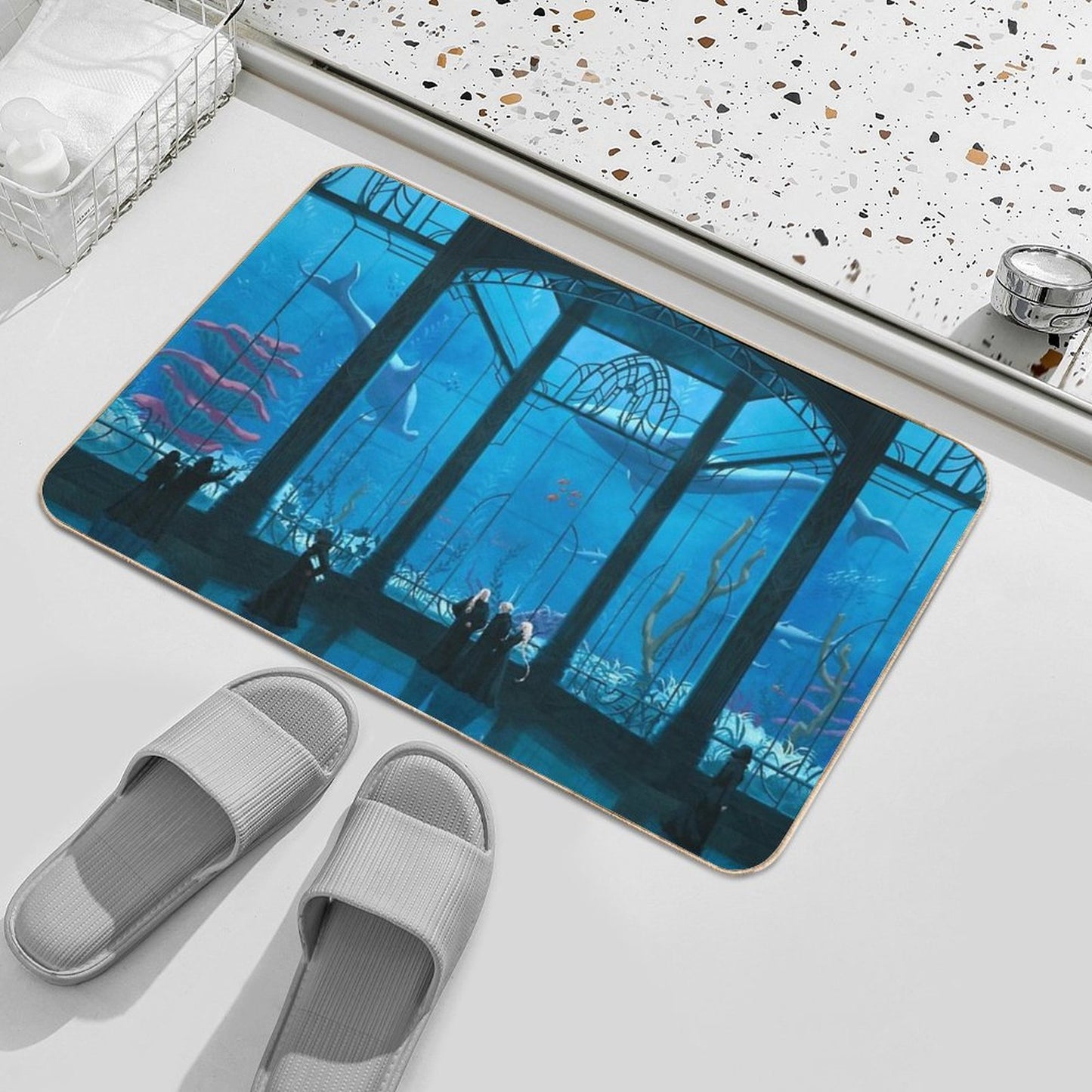 Akadaemia Ichthyology Rapid-Drying Bath Mat