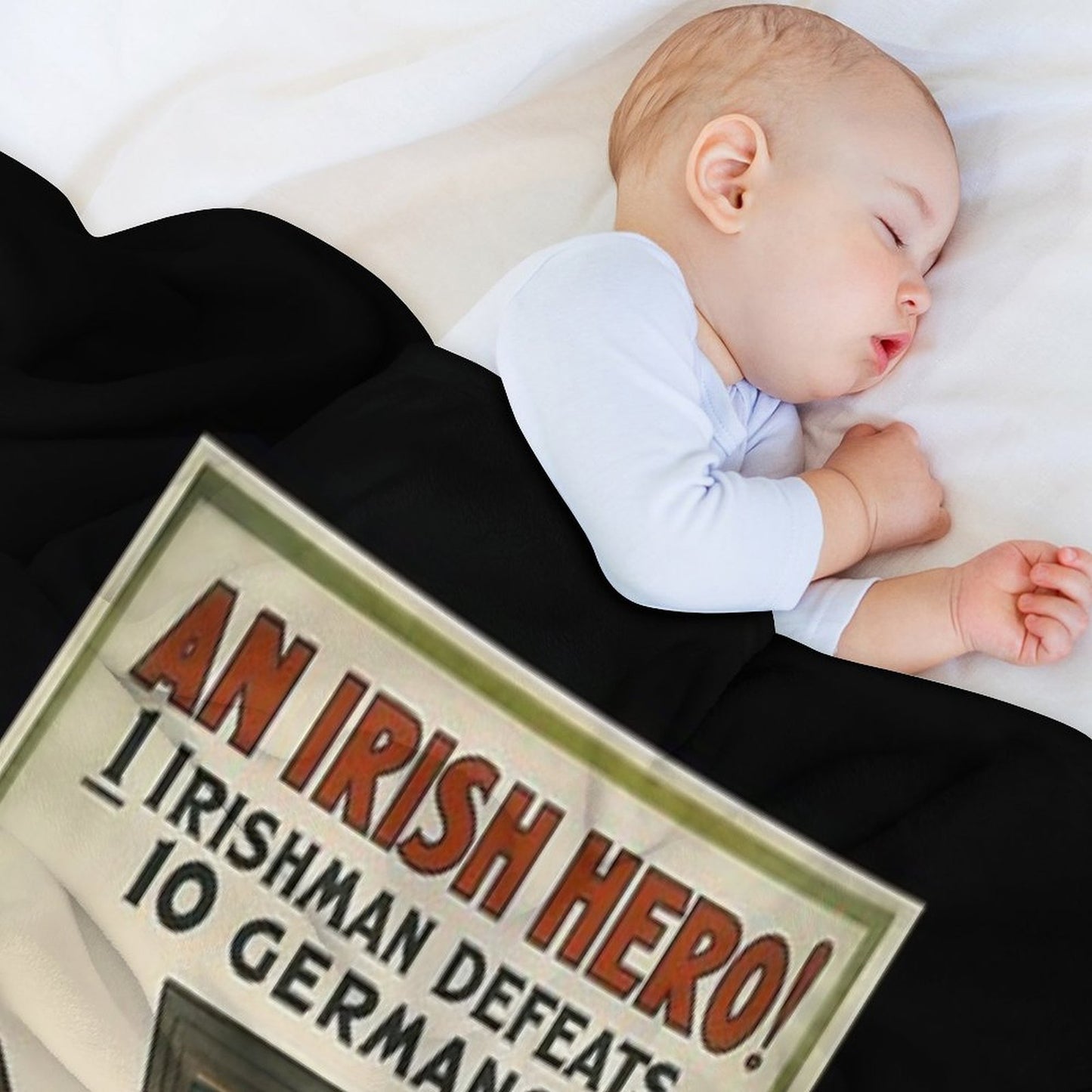 Vintage Poster Restored - Ireland (Irish Guards) Multi-functional Throw Blanket