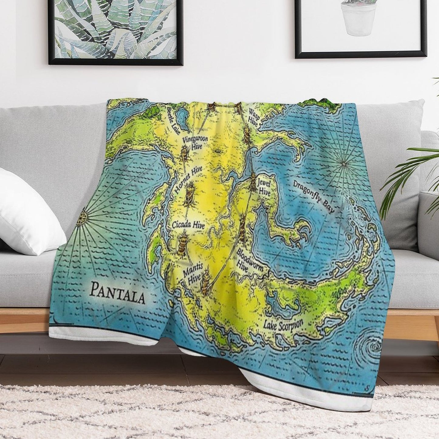 Maps Poster Metal Print Tapestry Throw Blanket Poster Compact Throw Blanket