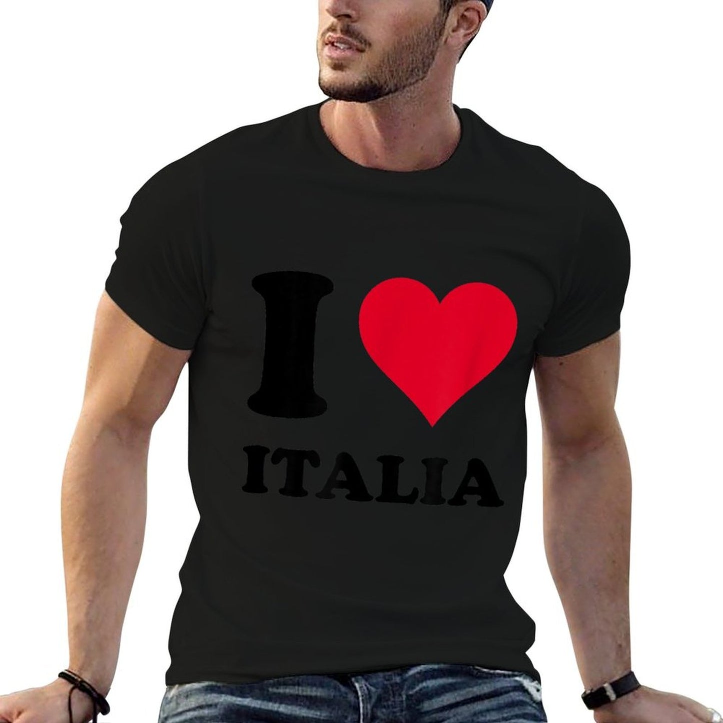 I Love Italia  Polyester Blend T-Shirt