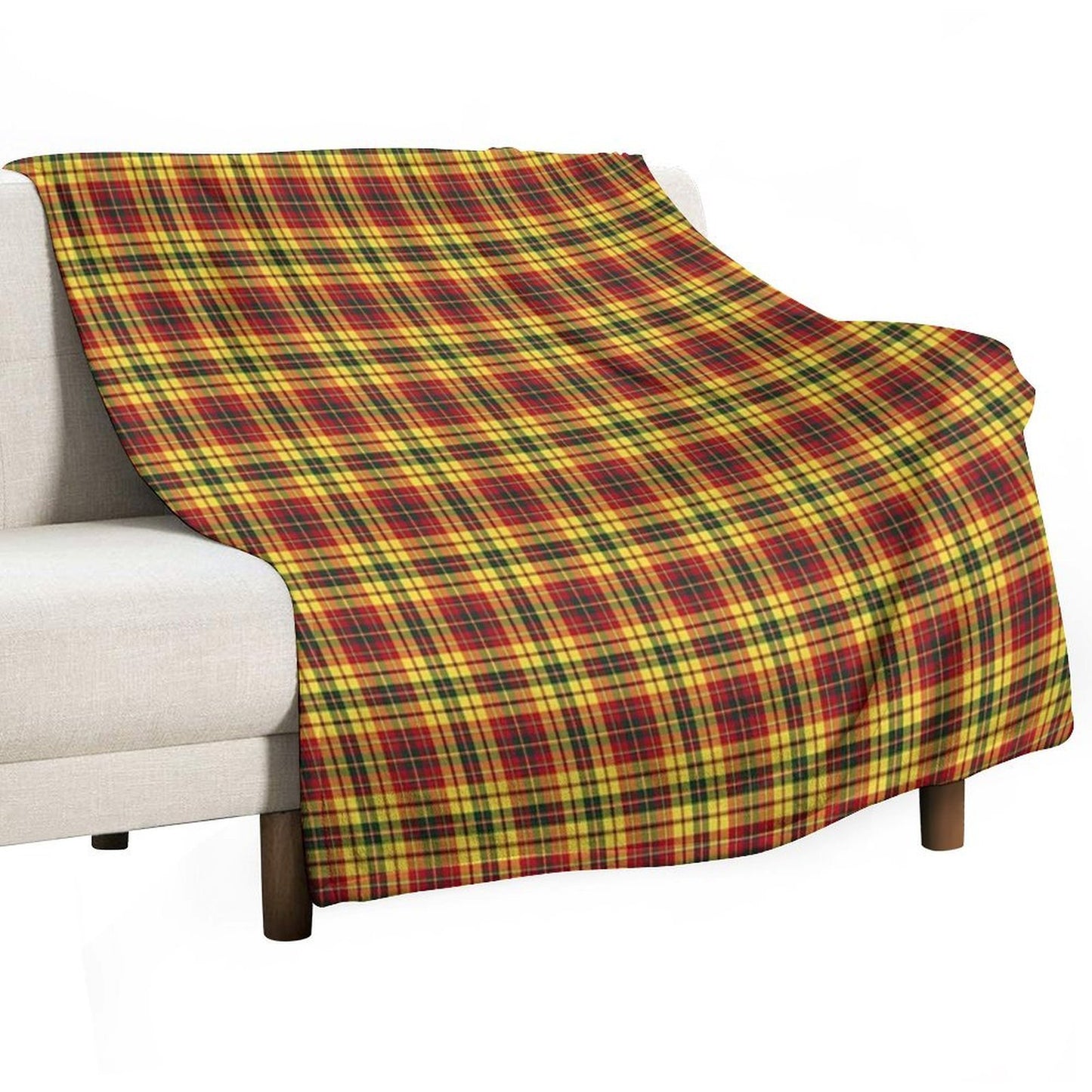 Strathearn Scotland District Tartan Colorful Scottish Plaid Velvety-soft Throw Blanket