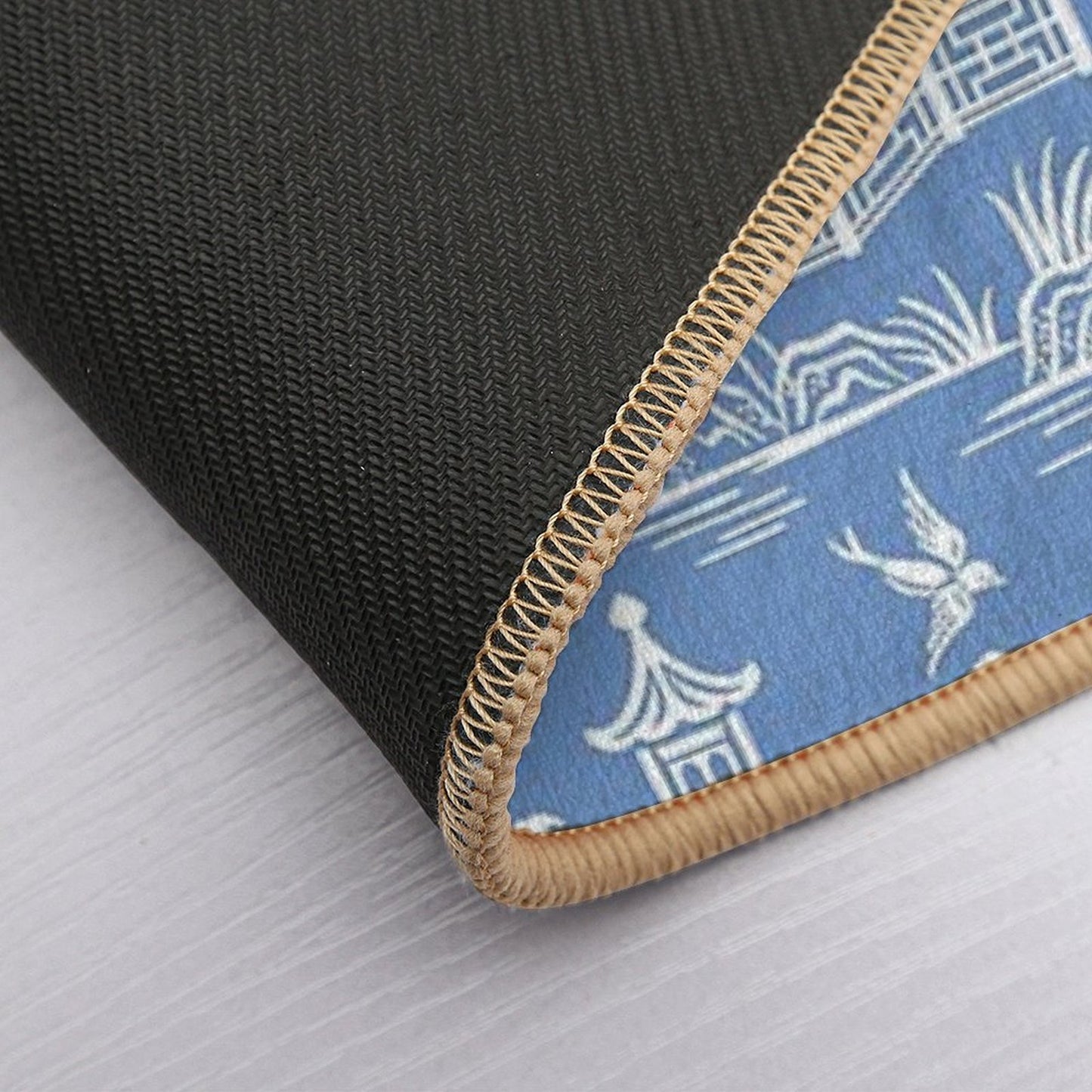 Chinoiserie Pagoda Slip-Resistant Bath Mat