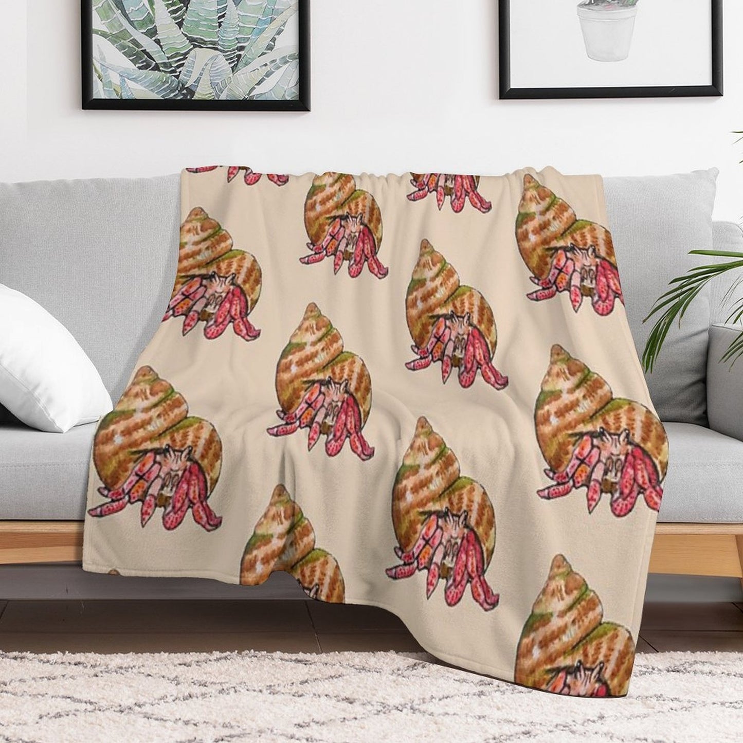 Hermit The Crab All-season Throw Blanket