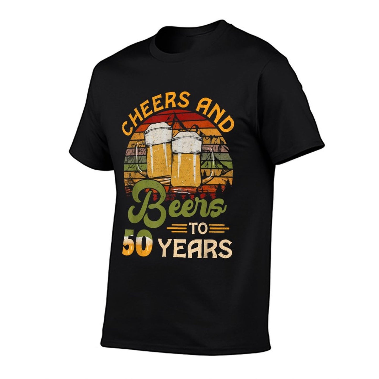 Cheers And Beers To 50 Years Old 50 Birthday Gifts 50th Bday Durable T-Shirt