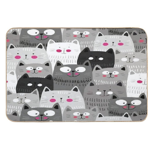 Cats  Stain-Proof Bath Mat