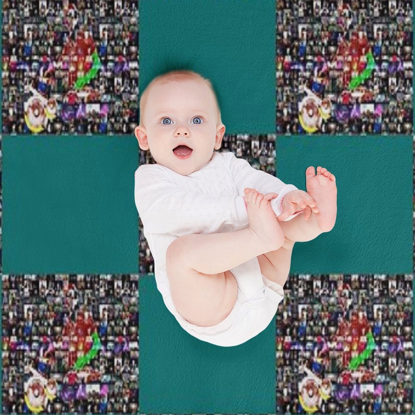 Gtreatest DJs Mosaic Travel-friendly Throw Blanket