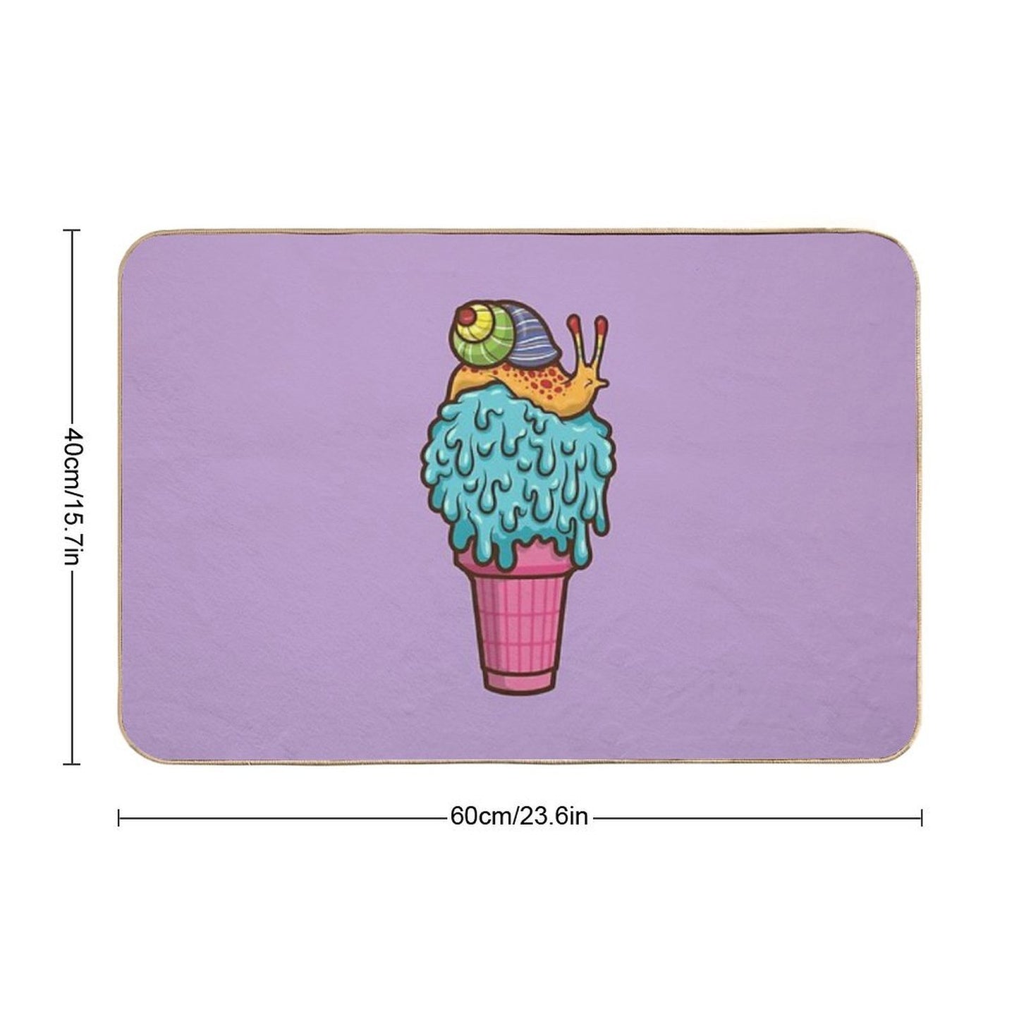 Crazy Snail Cone Odorless Bath Mat