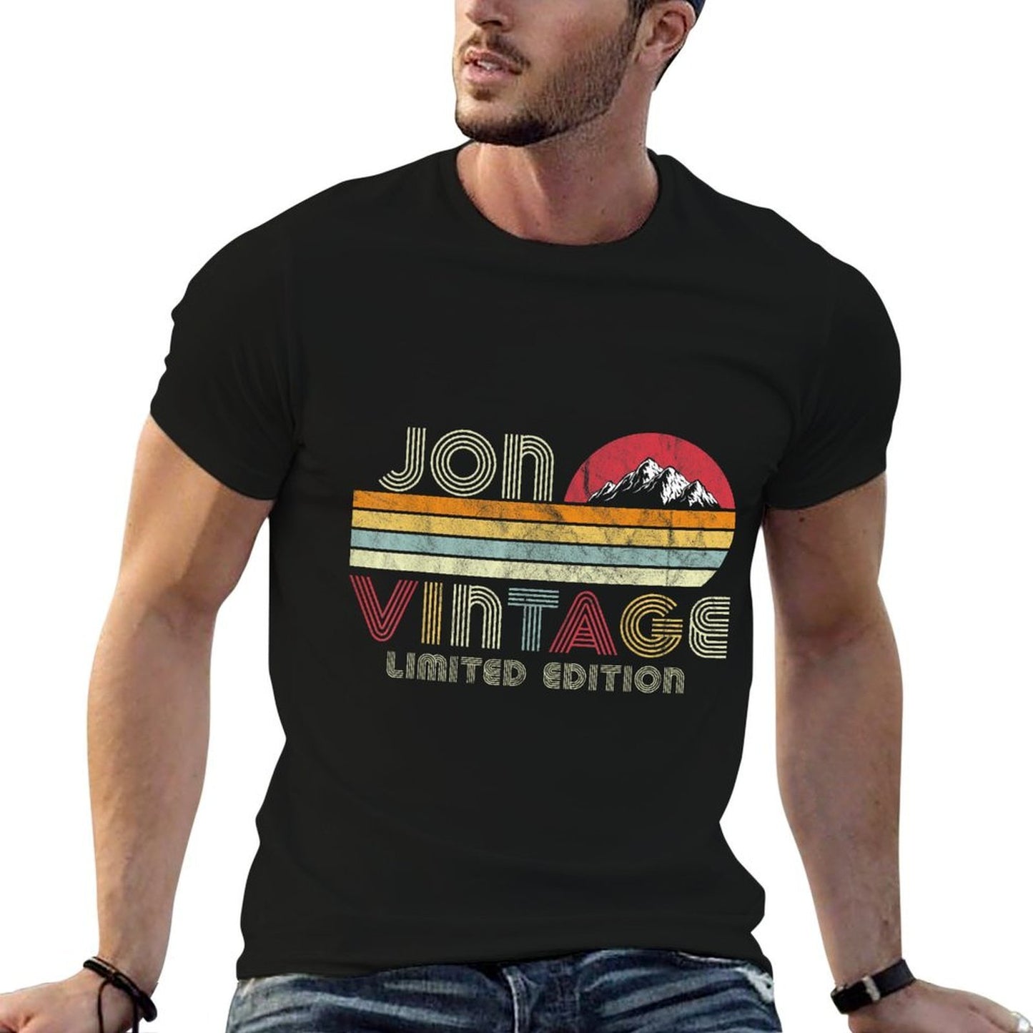 Jon Name Gifts Vintage Limited Edition Birthday Outfit  Trendy Pattern T-Shirt
