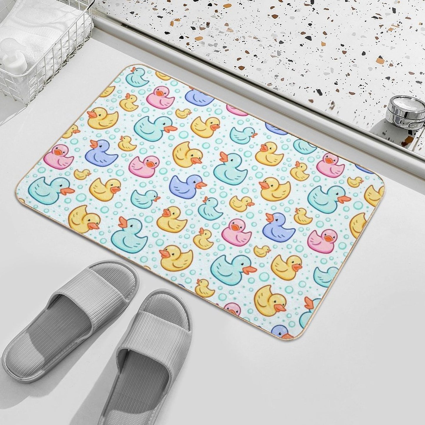 Rubber Duckie Easy To Clean Bath Mat