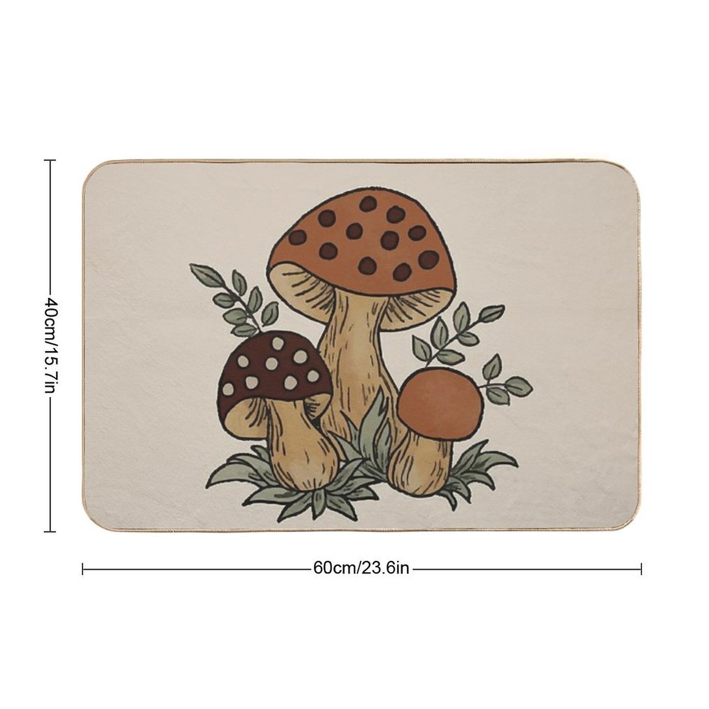 Merry Mushroom Non-Slip Bath Mat