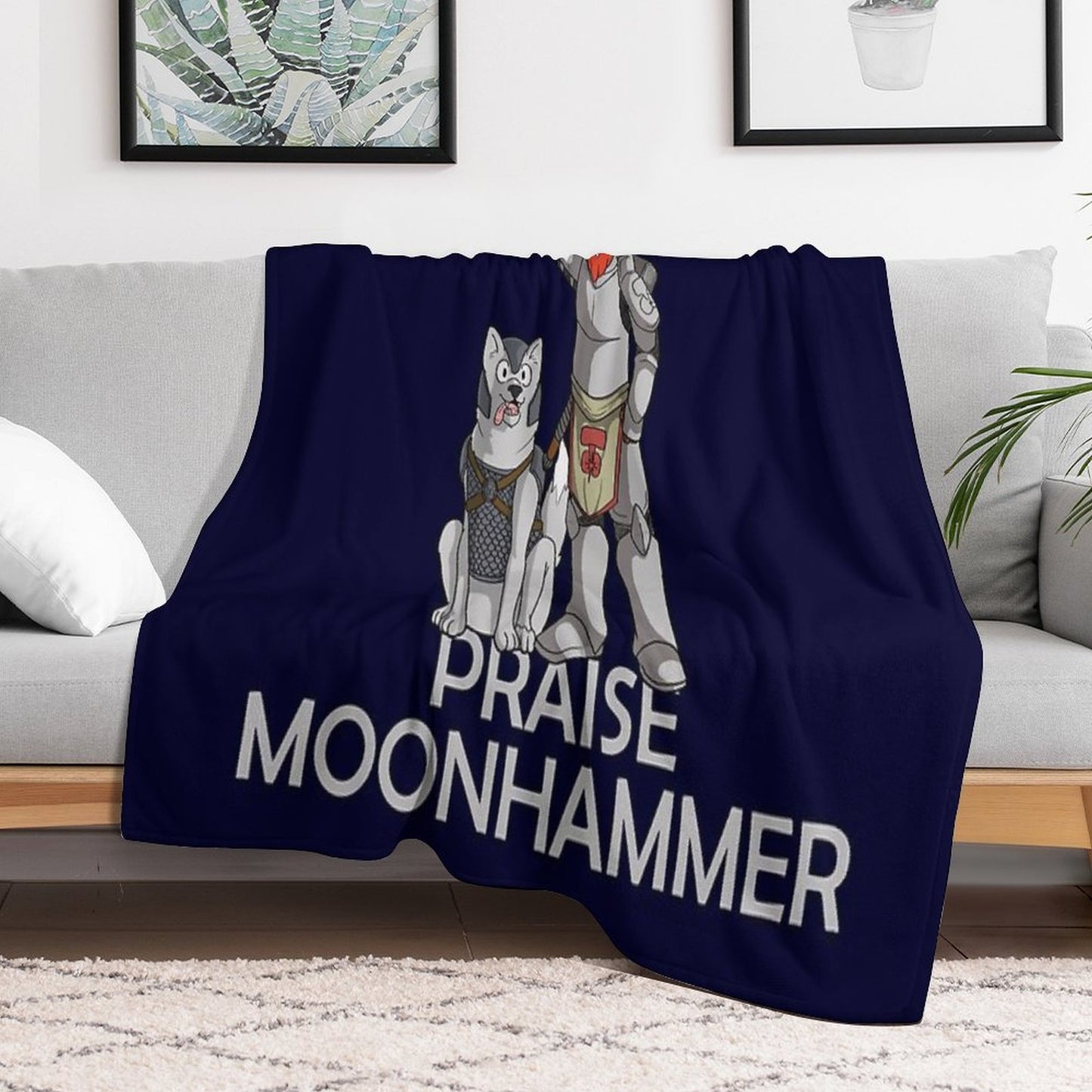 Praise Moonhammer! Gift-ready Throw Blanket