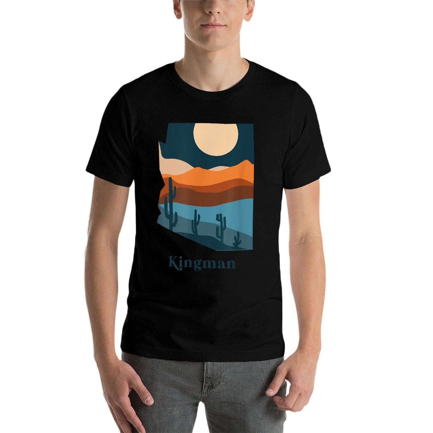 Kingman Arizona Desert Style Boho AZ Landscape Breathable T-Shirt