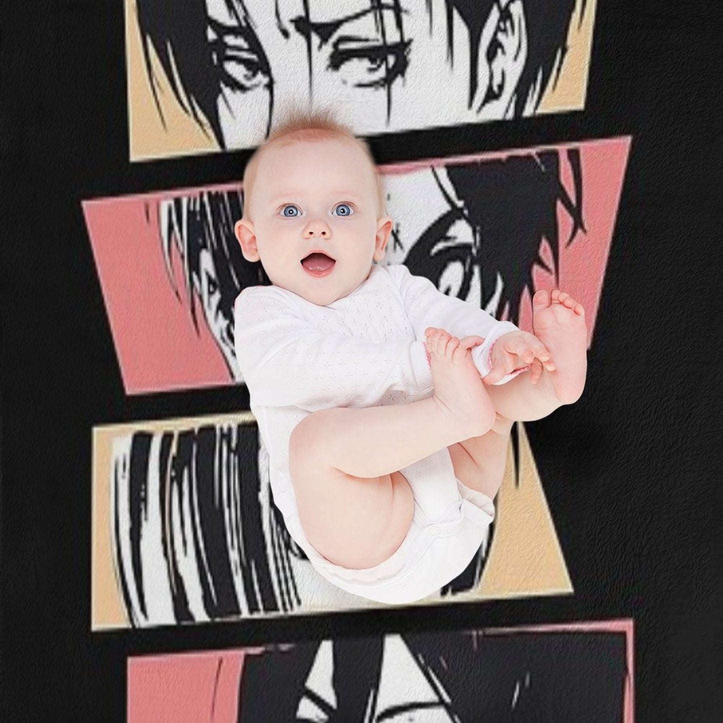 Anime Characters Travel-friendly Throw Blanket
