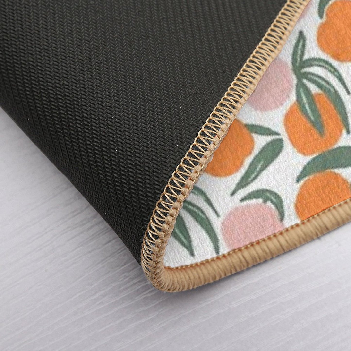 Peach Pattern Multi-Purpose Bath Mat