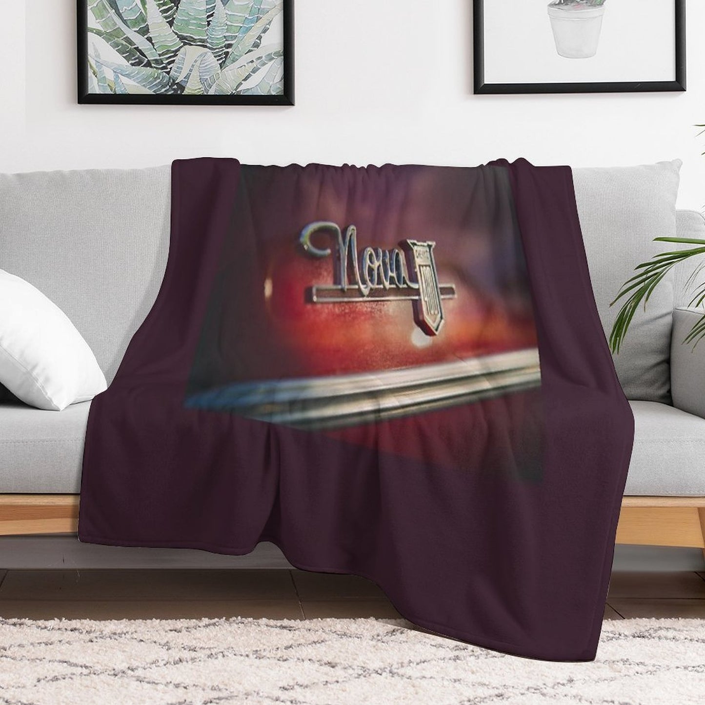 Chevy Nova 400 Badge Versatility Throw Blanket