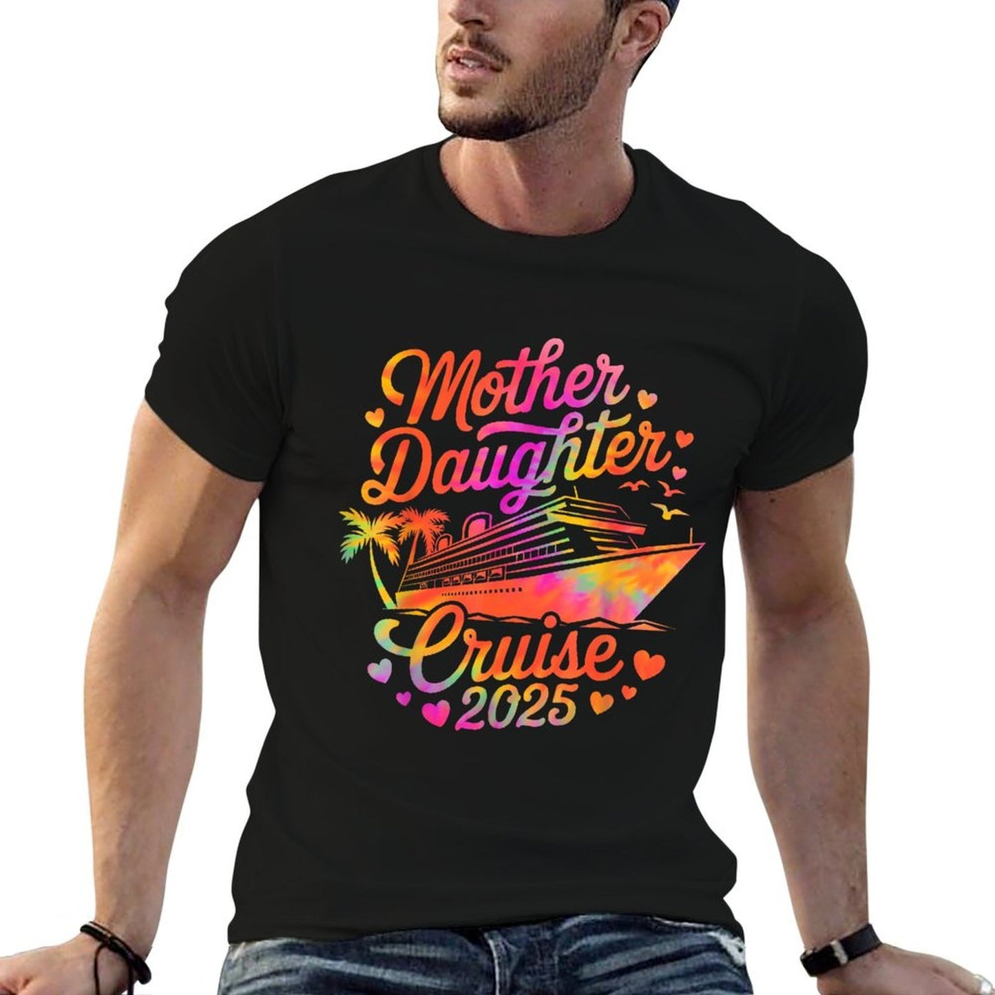 Mother And Daughter Cruise 2025 Funny Mom Daughter Trip 2025 Graphic-printed T-Shirt