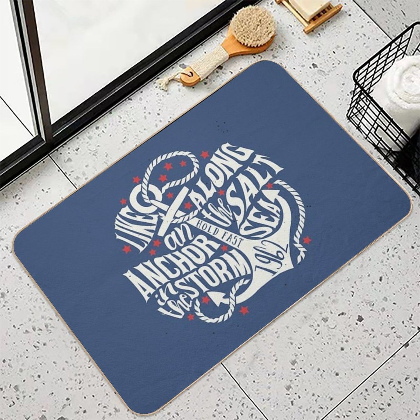 Like An Anchor In The Storm Pet-Safe Bath Mat