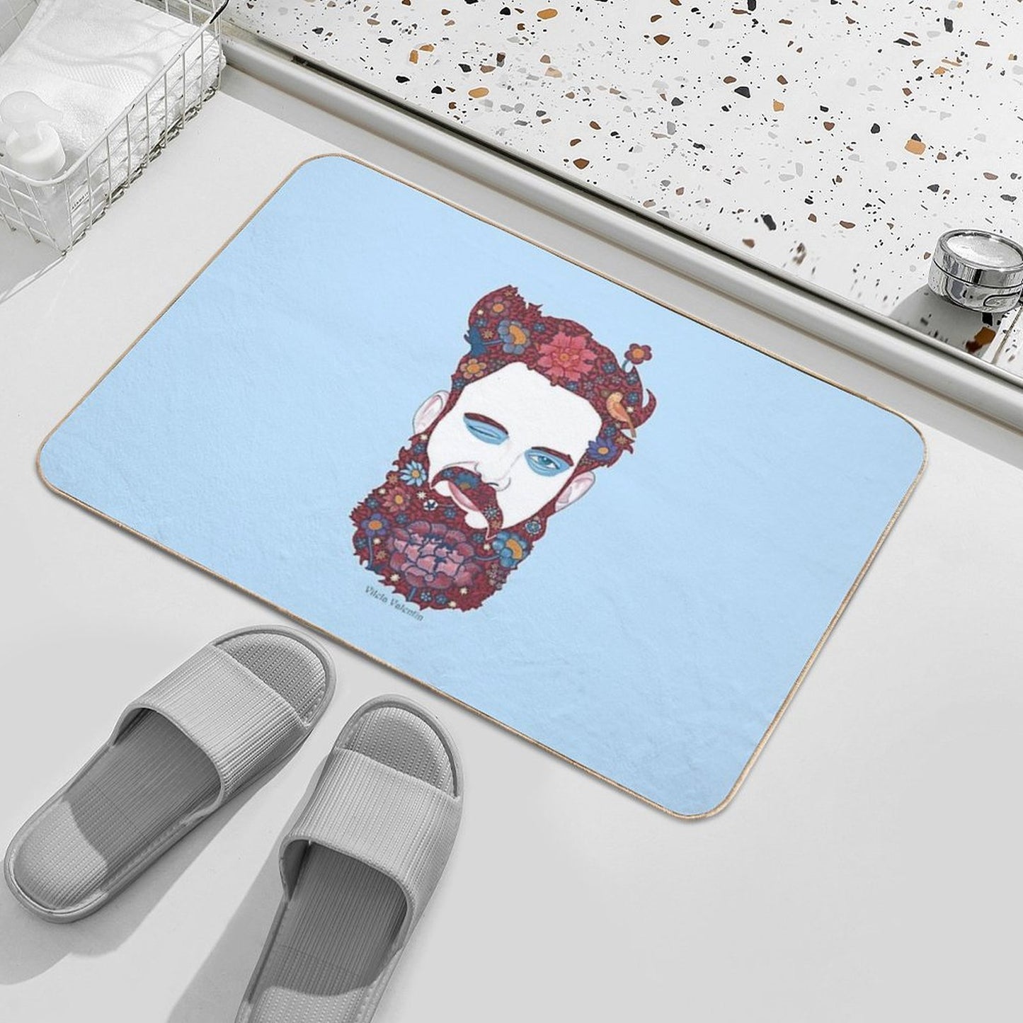 Bear´s Heaven II Easy Maintenance Bath Mat