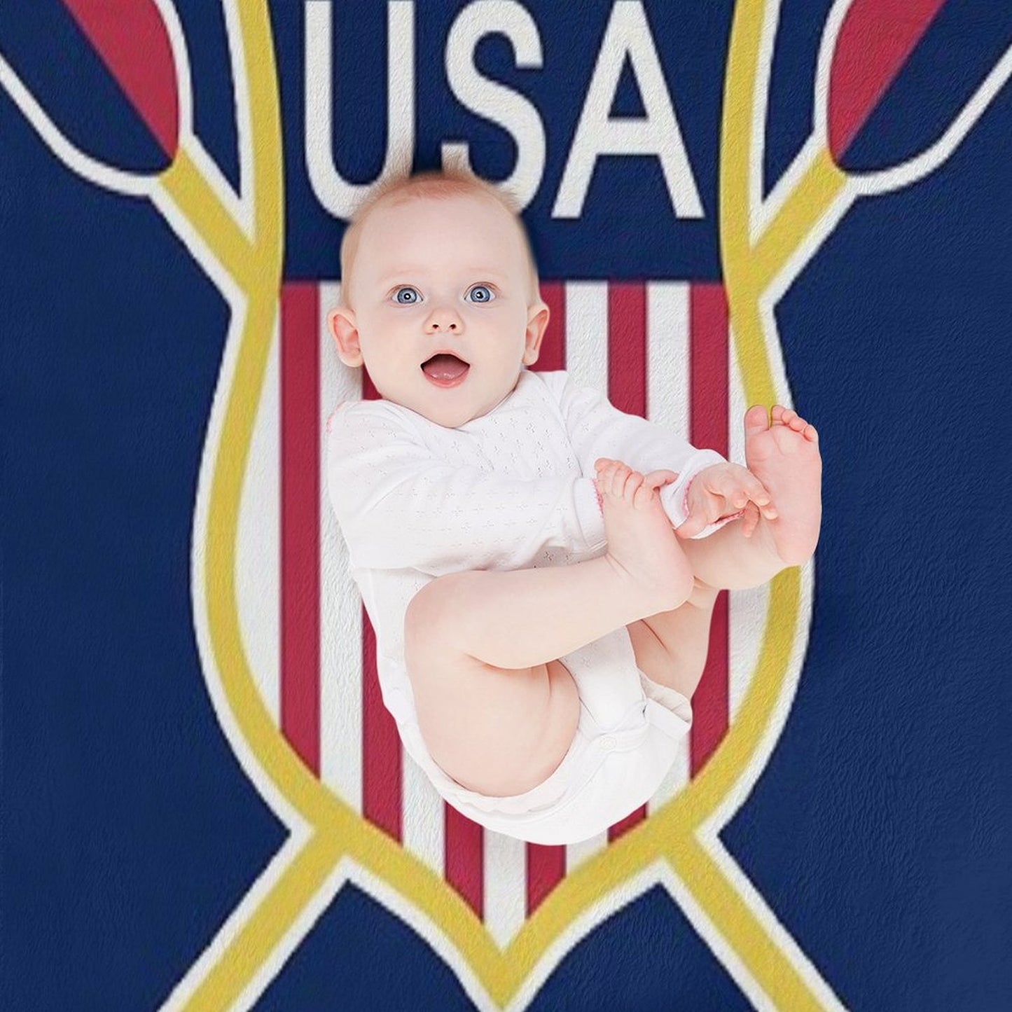Usa Rowing Machine-washable Throw Blanket