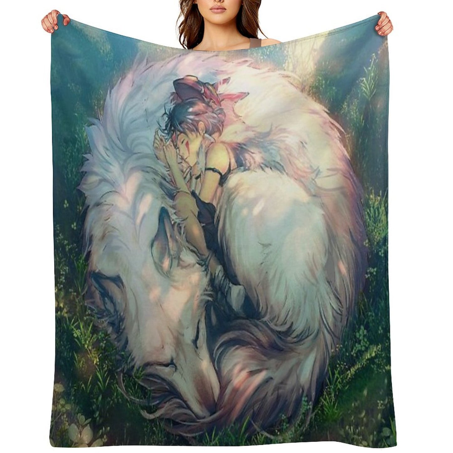 Princess Mononoke - Moro Machine-washable Throw Blanket