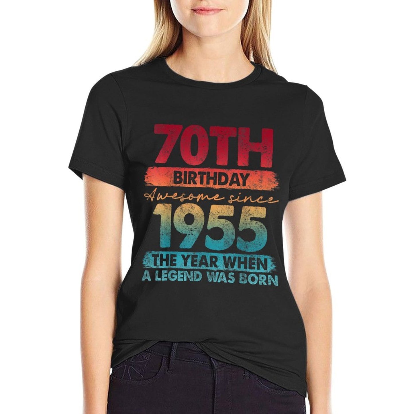 70 Year Old Gifts Vintage 1955 Limited Edition 70th Birthday Versatile T-Shirt