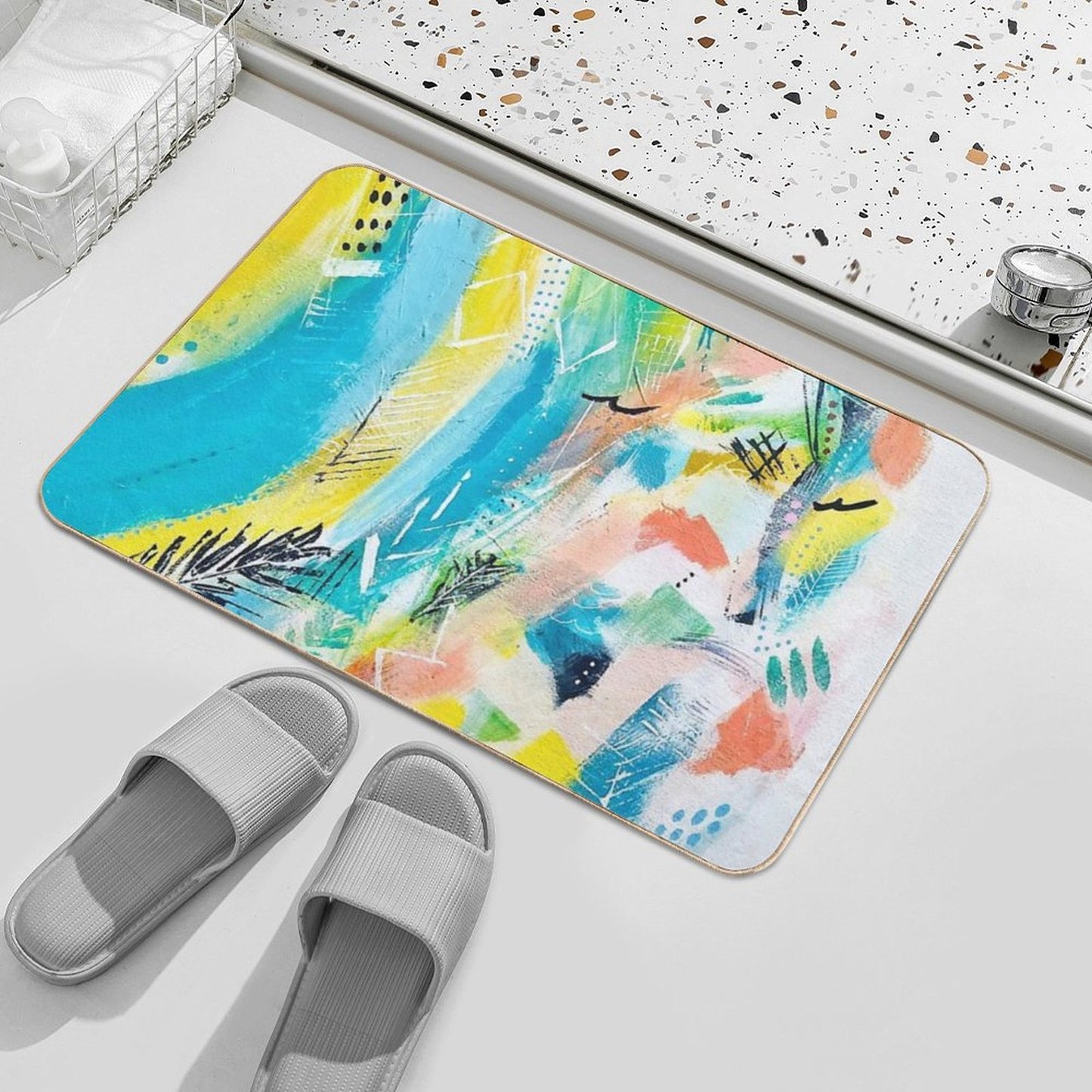 Cool Summer Absorbent Bath Mat