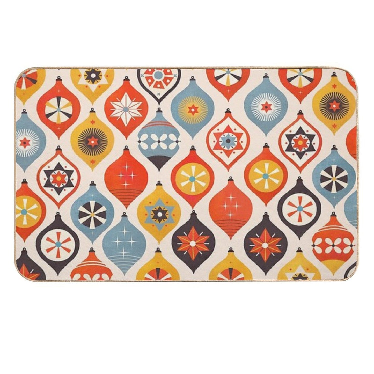 Christmas Tree Decorations Stain-Proof Bath Mat