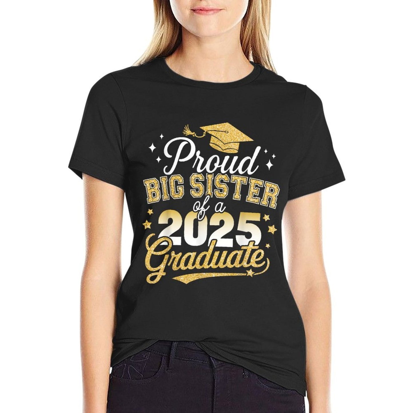 Proud Big Sister Class of 2025 Graduate Senior Graduation  Eco-friendly Material T-Shirt
