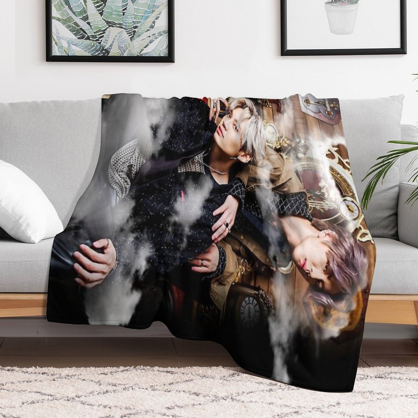 BounPrem Easy Care Throw Blanket