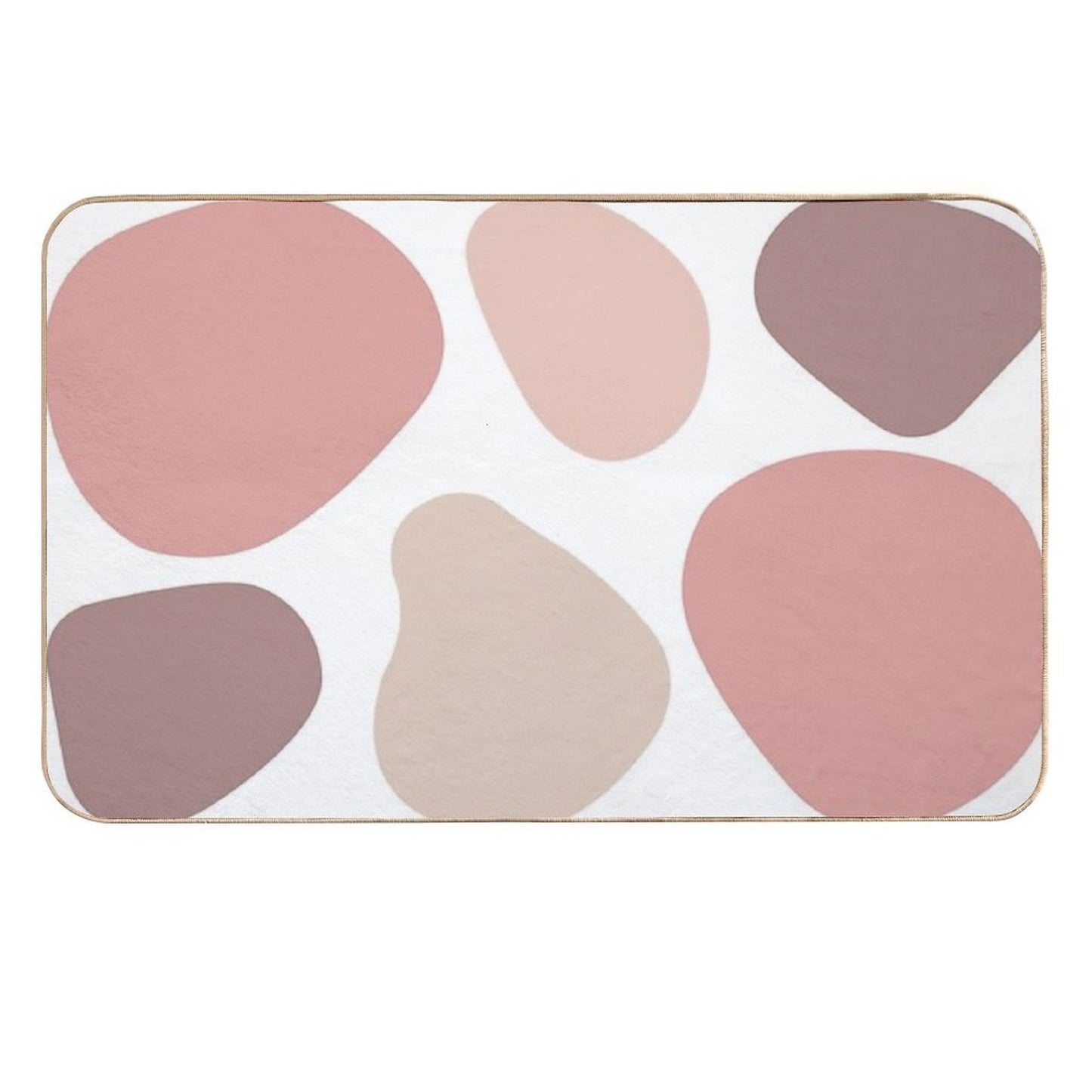 Vintage Pink Beige Leopard Stain-Proof Bath Mat