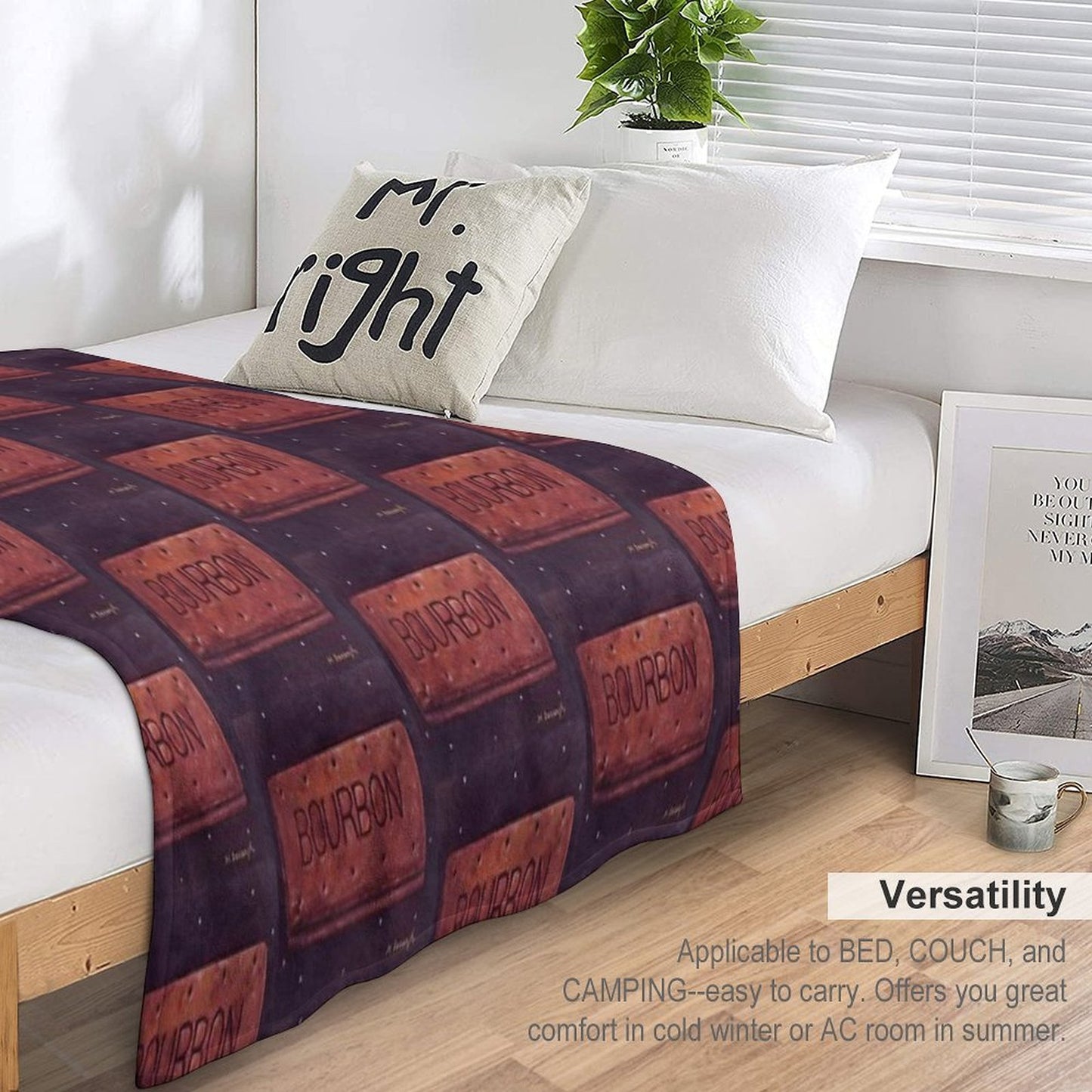 Bourbon Biscuit All-season Throw Blanket