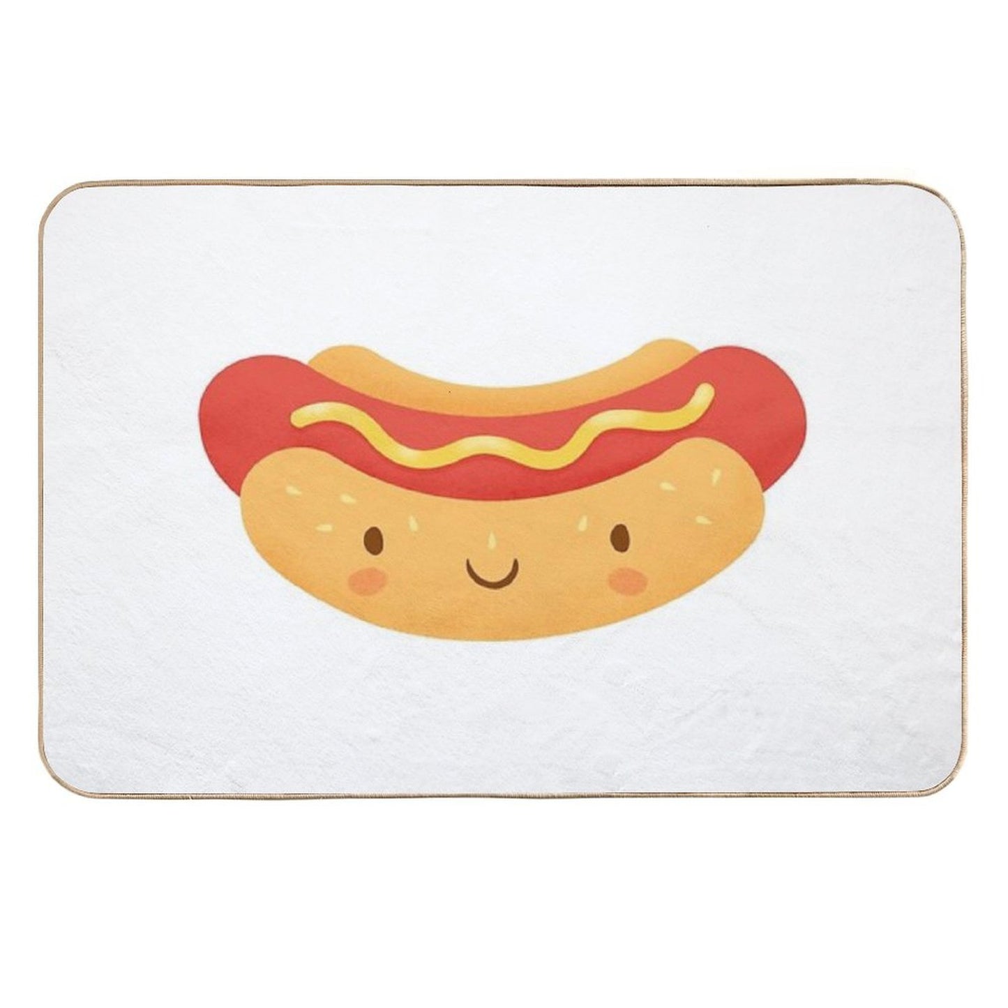 Happy Hot Dog Eco-Friendly Bath Mat
