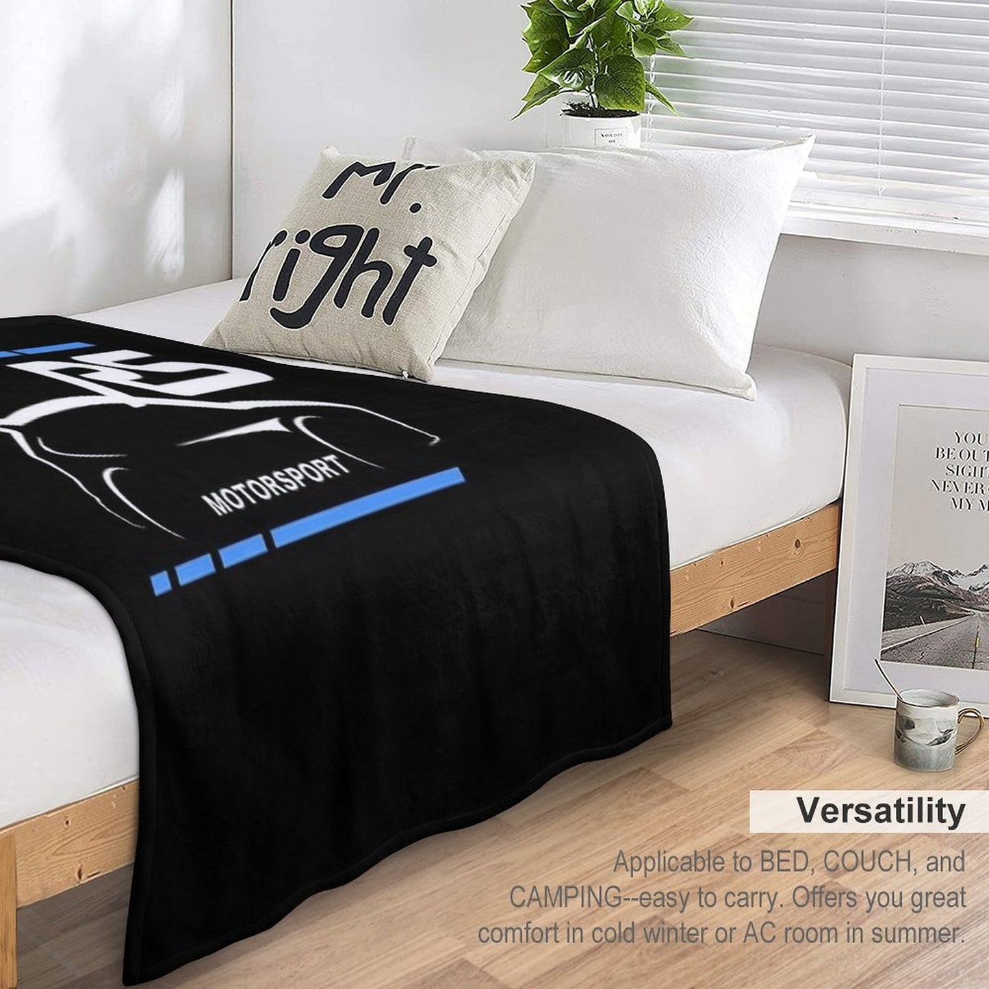 Motorsport RS Car Drivers Shrink-resistant Throw Blanket