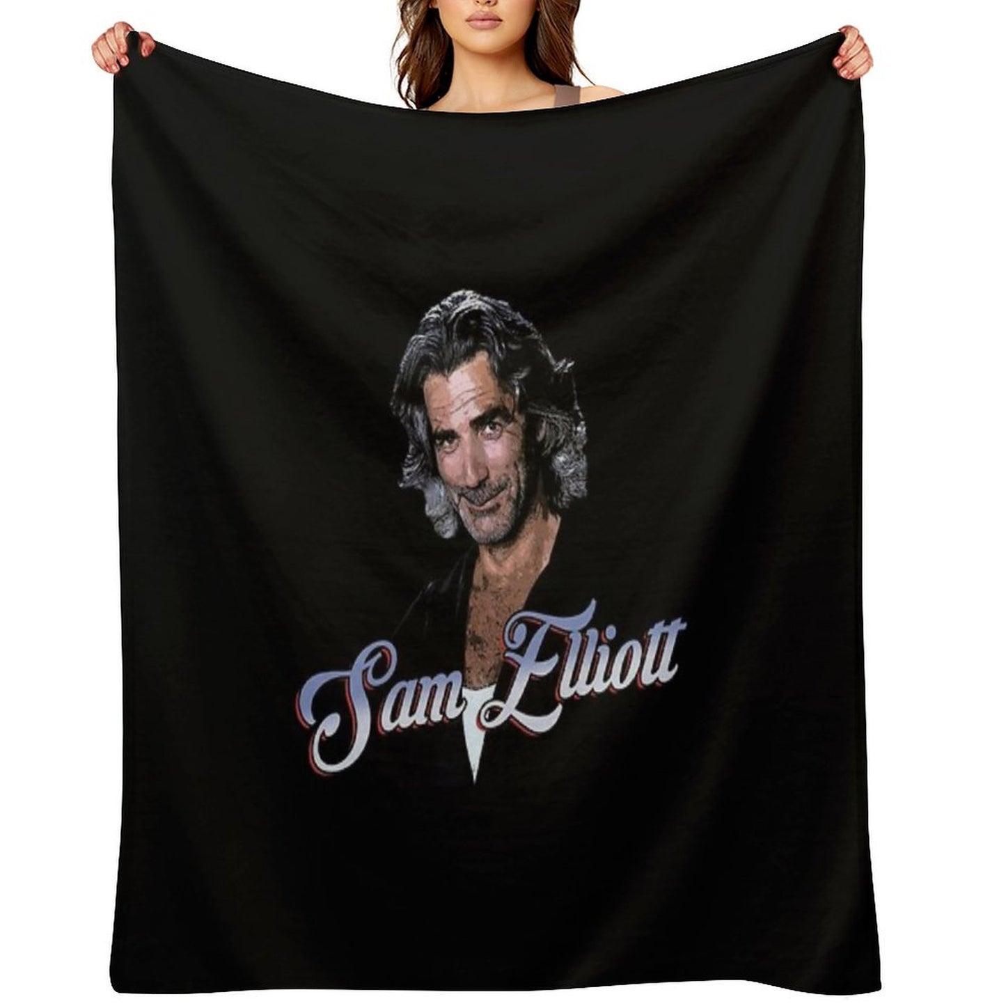 Sam Elliott Velvety-soft Throw Blanket