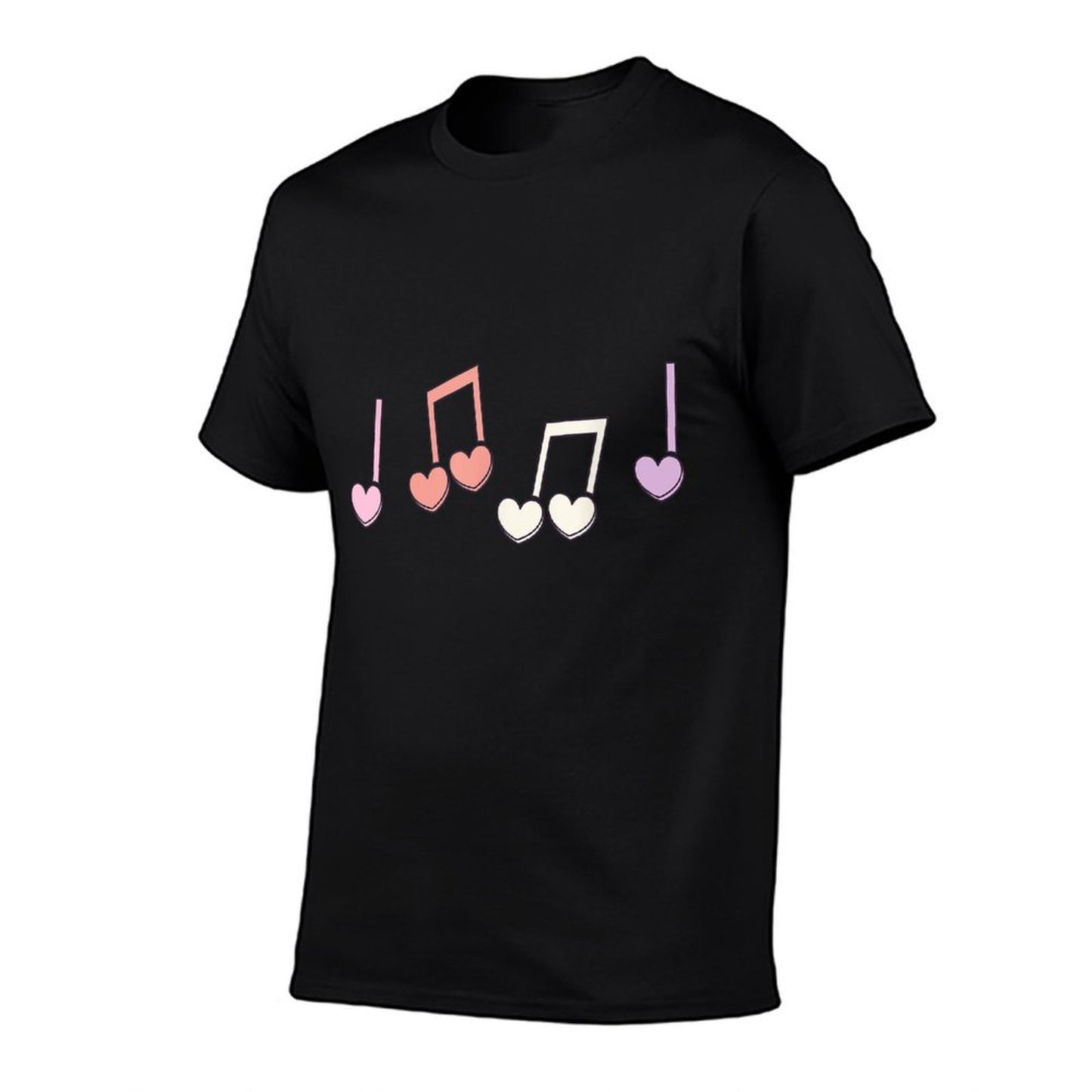 Music Heart Music Note Funny Musician Kids Girls Music Easy-care T-Shirt