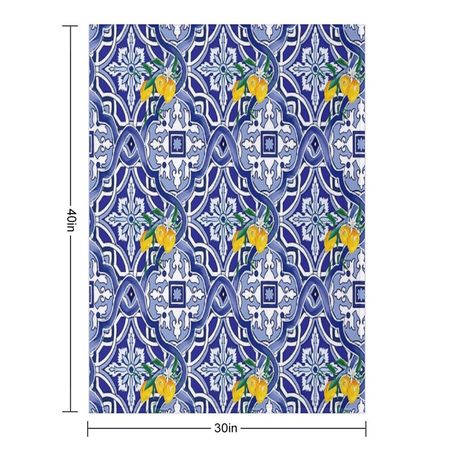 Sicilian Tiles,mediterranean,blue Tiles Compact Throw Blanket