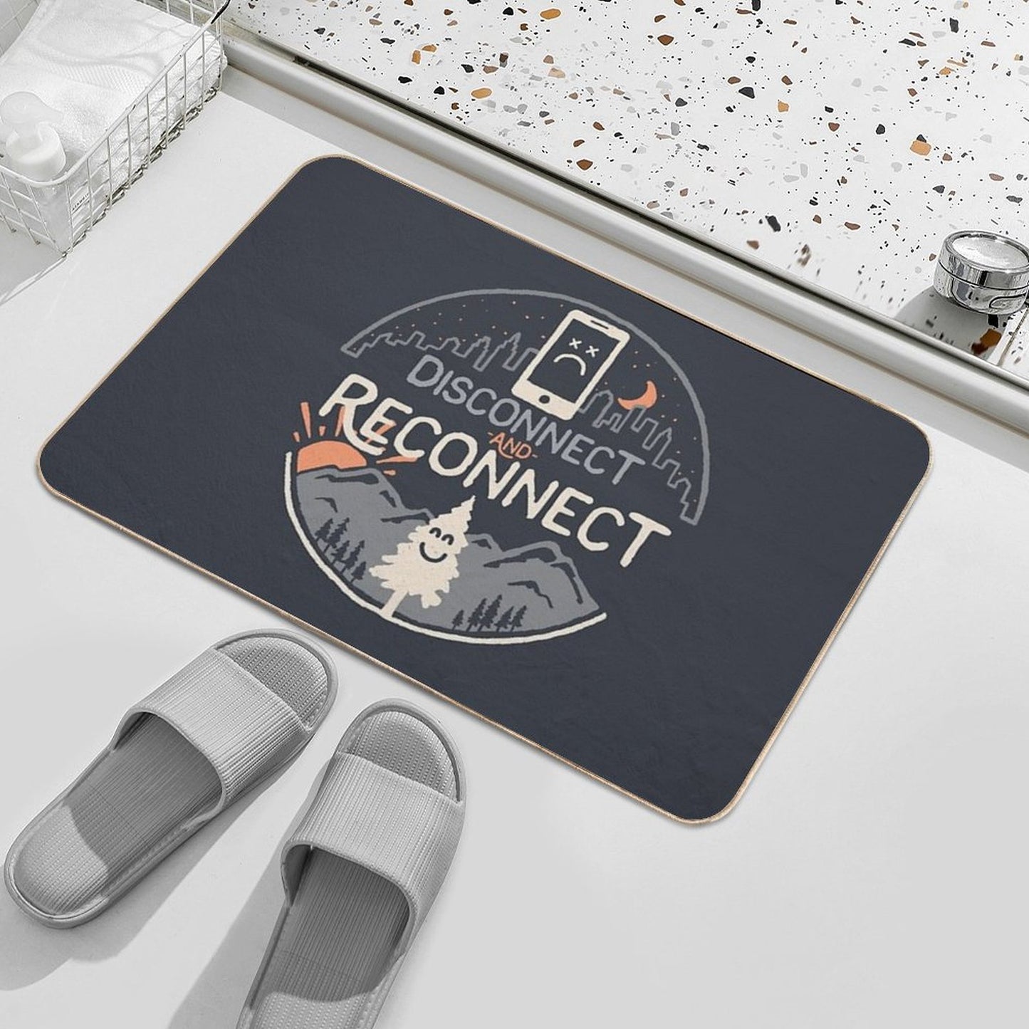 Reconnect Easy Maintenance Bath Mat