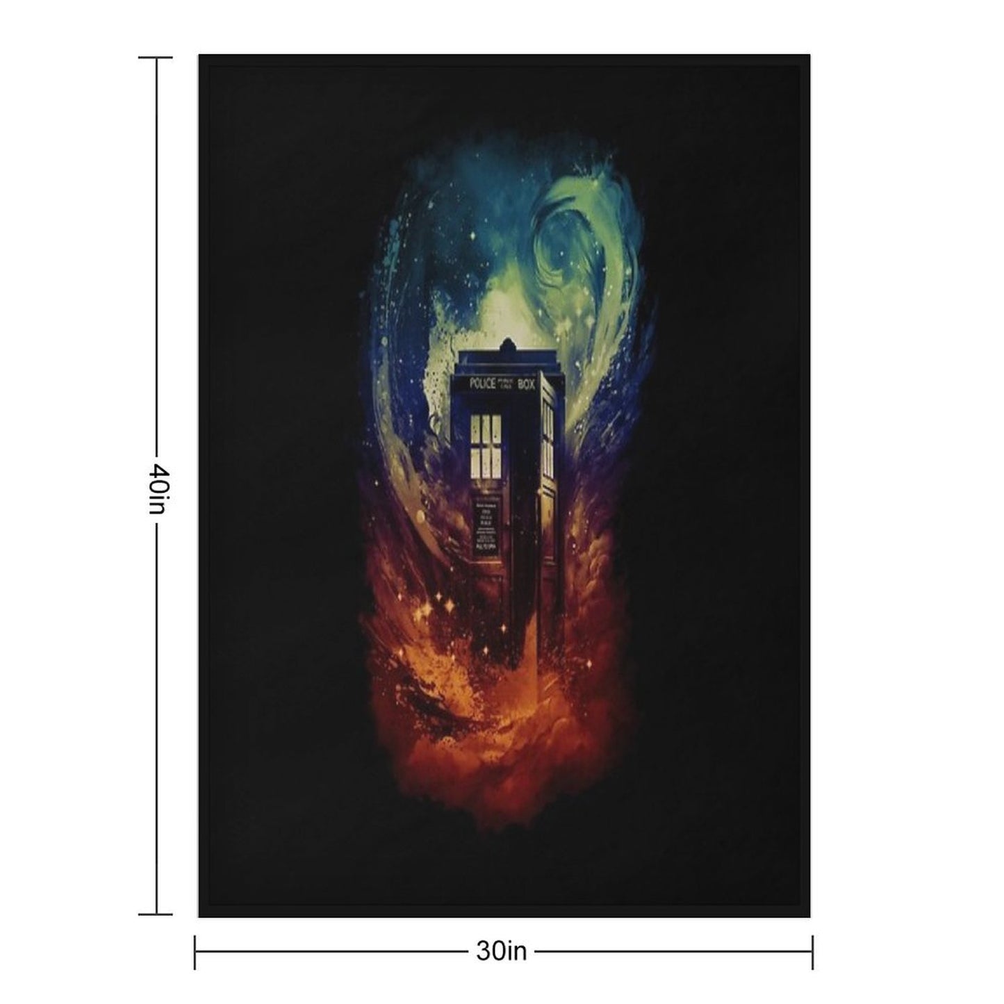 The Vortex Machine-washable Throw Blanket