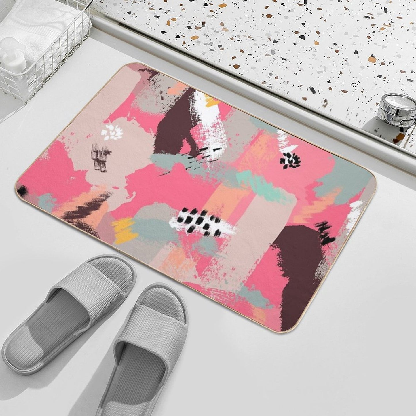 Modern Art Rapid-Drying Bath Mat